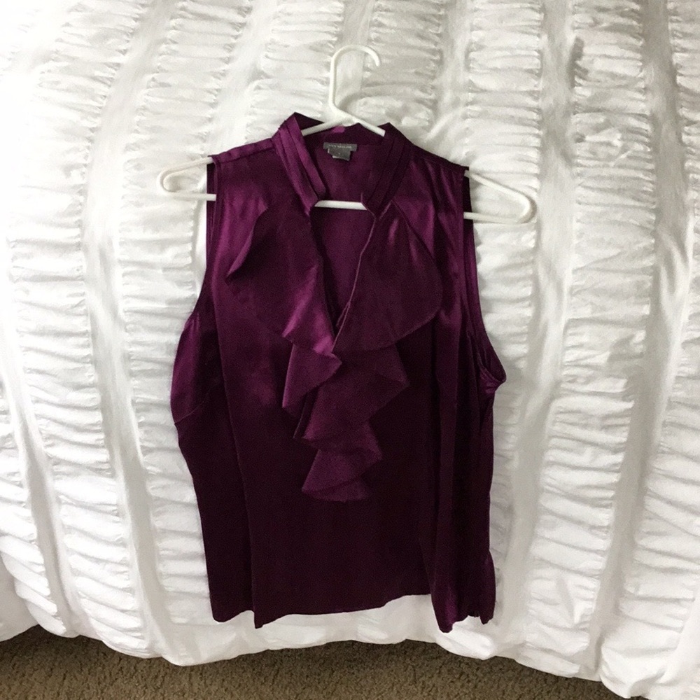 Ann Taylor Silk Sleeveless Blouse